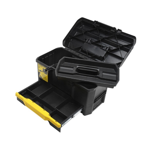Afbeeldingen van Stanley® Gereedschapskoffer 19" met drukslot en lade - 1-70-316