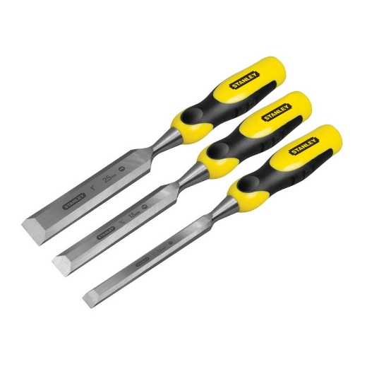 Afbeeldingen van Stanley® Steekbeitelset Dynagrip 3Dlg. (12,18,25 mm) - 2-16-883
