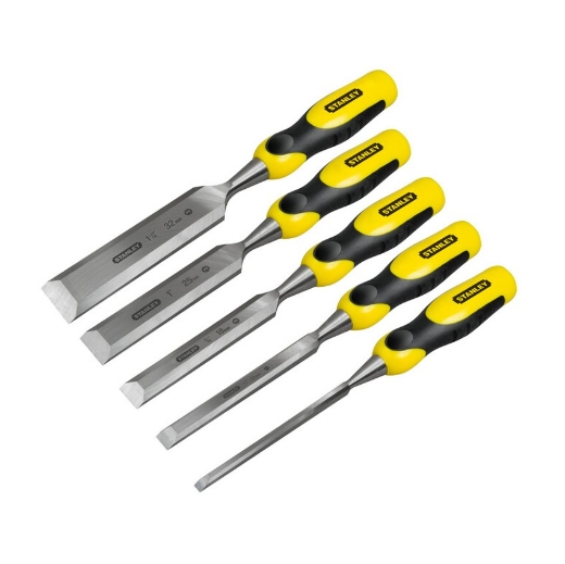 Afbeeldingen van Stanley® Steekbeitelset Dynagrip 5Dlg. (6,12,18,25,32 mm) - 2-16-885