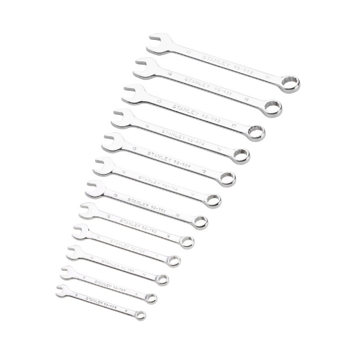 Afbeeldingen van Stanley® Ringsteeksleutelset 12-delig glanzend chroom - STMT82843-0