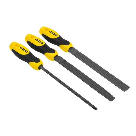 Afbeeldingen van Stanley® 3delige Set Rasp Bastaard 200mm - 0-22-477