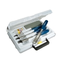 Afbeeldingen van Stanley® Houtbeitelset 6-delig (6, 12, 18, 25 mm + olie & slijpsteen) - 0-16-130
