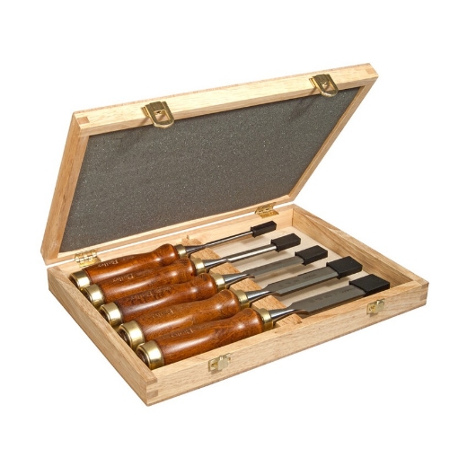 Afbeeldingen van Stanley® Houtbeitelset Bailey 5-delig Houten Kist - 2-16-217