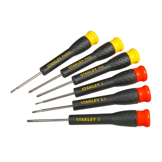 Stanley® Precisie Schroevendraaierset (Parallel 2-3 & PH) 6-delig - STHT0-62632