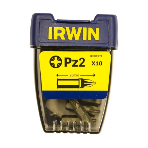 Irwin bits Pozidrive PZ2 - 1/4” 25mm, 10 stuks - 10504339