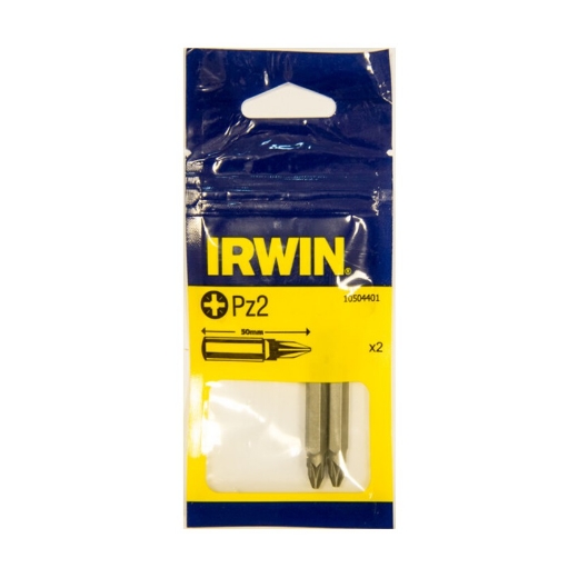 Irwin bits Pozidrive PZ2 - 1/4” 50mm, 2 stuks - 10504401