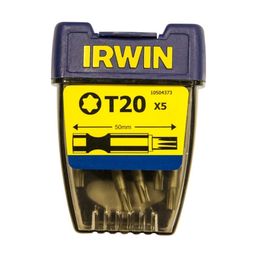 Irwin bits Torx TX20 - 1/4” 50mm, 5 stuks - 10504373