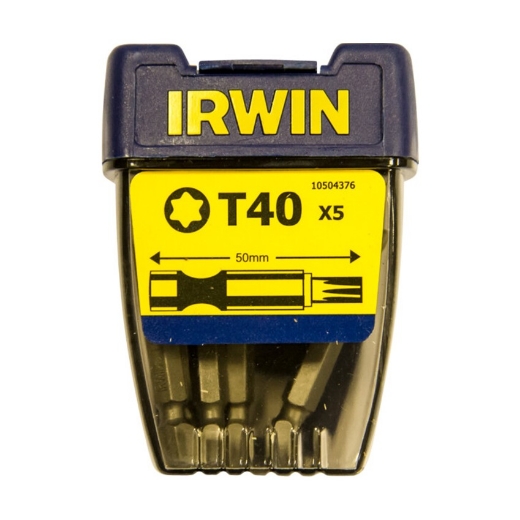 Afbeeldingen van Irwin bits Torx TX40 - 50mm, 5 stuks , 10504376