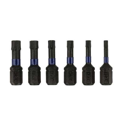 Afbeeldingen van Irwin bitset Impact PRO 25mm 6 delige set, TX10 tot TX30 - IW6061607