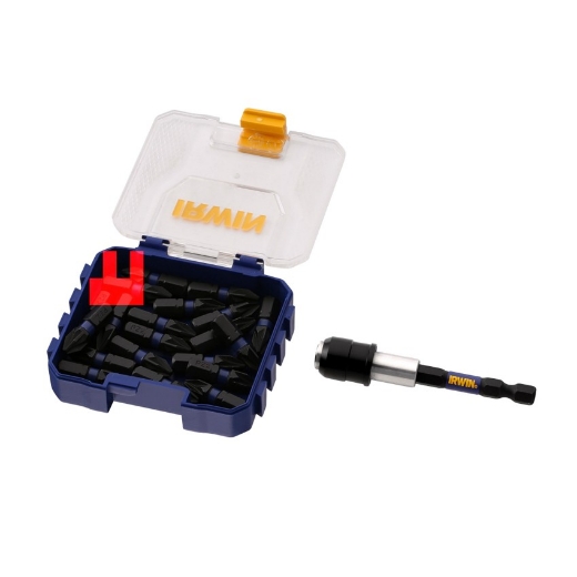 Afbeeldingen van Irwin Impact Pro 25mm PZ2 (20 stuks) & bithouder - IW6061416