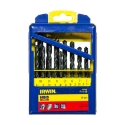 Afbeeldingen van Irwin HSS Pro boorset 19-delig in metalen koffer: 1 - 10mm in stappen van 0.5mm - 10502500