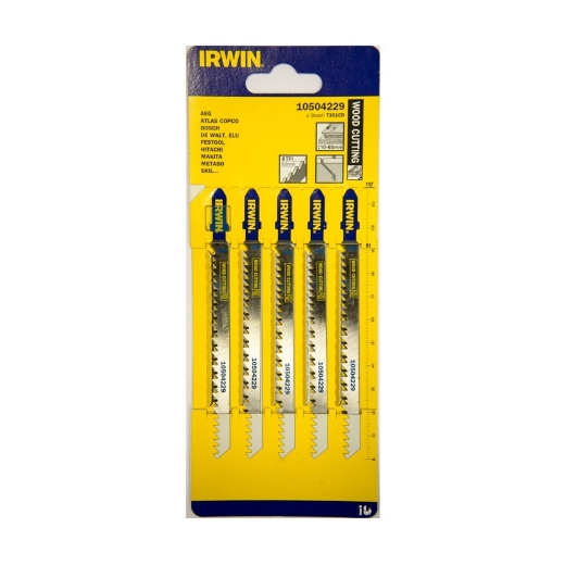 Afbeeldingen van Irwin decoupeerzaag voor hout HCS, 115mm, 8 TPI, T301CD, taps blad - 10504229