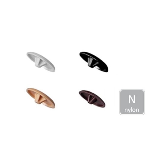 Afbeeldingen van Afdekkap Ø12mm voor houtschroef met kruiskop Pozidrive2 RAL 8011 notenbruin