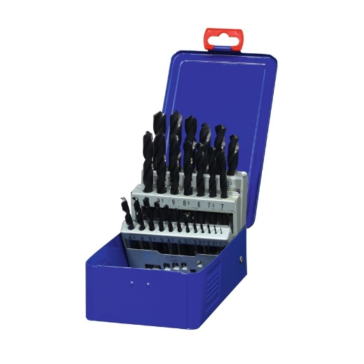 Afbeeldingen van Irwin HSS Pro boorset 25-delig in metalen koffer: 1 - 13mm in stappen van 0.5mm - 10502504