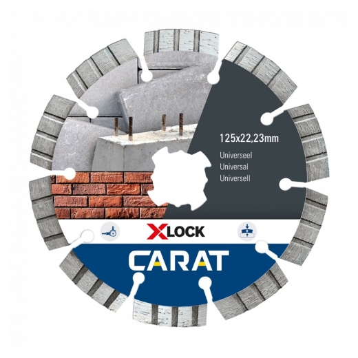 Carat diamantschijf X-lock 125x22.23mm voor universeel gebruik - CUXLOCK125