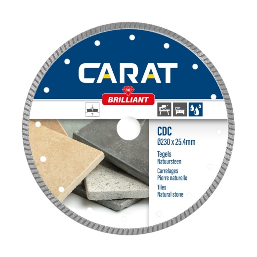 Afbeeldingen van Carat diamantschijf CDC brilliant 300x25.4mm tegels & natuursteen max. 20mm - CDC3004000