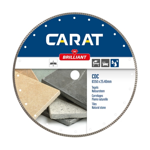 Carat diamantschijf CDC brilliant 350x25.4mm tegels & natuursteen max. 20mm - CDC3504000