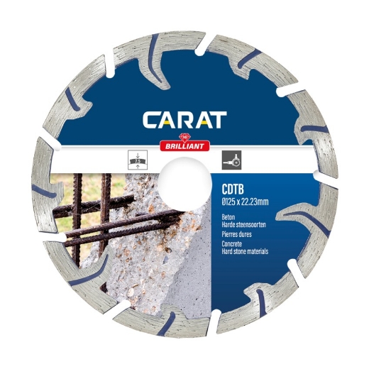 Afbeeldingen van Carat diamantschijf CDTB Turbo brilliant 115x22.23mm - (gewapend) beton - CDTB115300