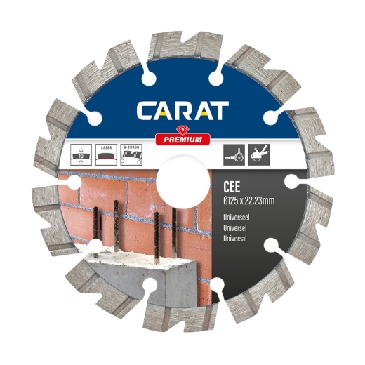 Afbeeldingen van Carat diamantschijf CEE premium 125x22.23mm - universeel gebruik - CEE125301F