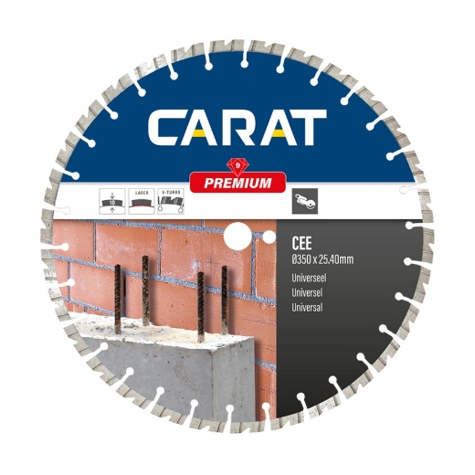 Afbeeldingen van Carat diamantschijf CEE premium 350x25.4mm - universeel gebruik - CEE3504015