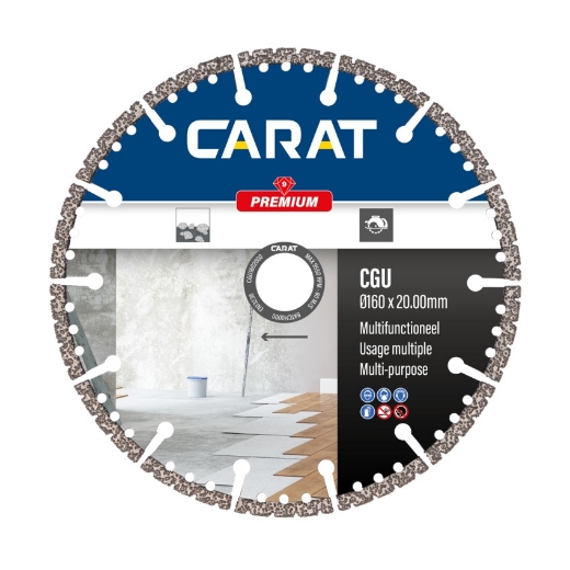 Afbeeldingen van Carat diamantschijf CGU premium 125x22.23mm multifunctioneel - CGU1253000