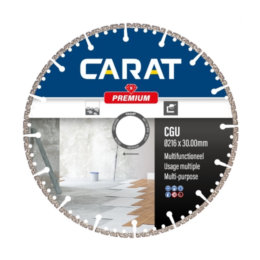 Afbeeldingen van Carat diamantschijf CGU premium 216x30mm multifunctioneel - CGU2165000