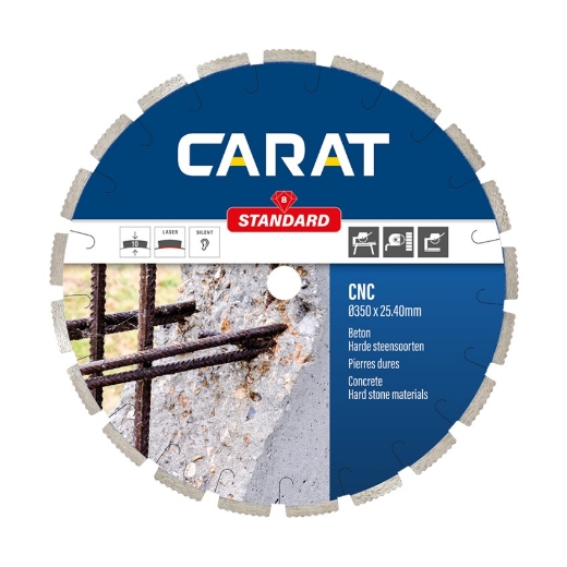 Carat diamantschijf CNC standaard 250x25.4mm - (gewapend) beton - CNC2504DC0