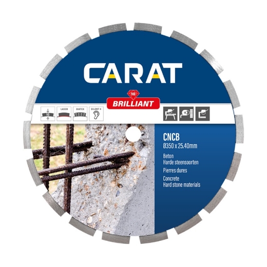 Carat diamantschijf CNCB brilliant 450x25.4mm - (gewapend) beton - CNCB450400