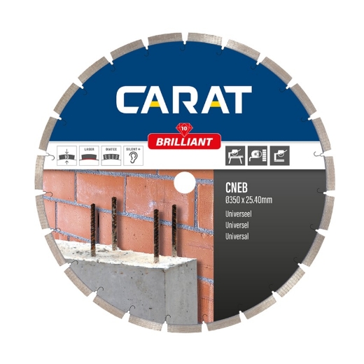 Afbeeldingen van Carat diamantschijf CNEB brilliant 300x25.4 - universeel gebruik - CNEB300400