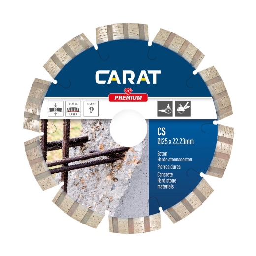 Afbeeldingen van Carat diamantschijf CS premium 115x22.23mm - (gewapend) beton - CS1153000P