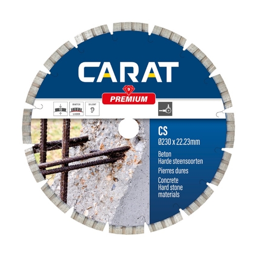 Afbeeldingen van Carat diamantschijf CS premium 400x25.4mm - (gewapend) beton - CS4004000P