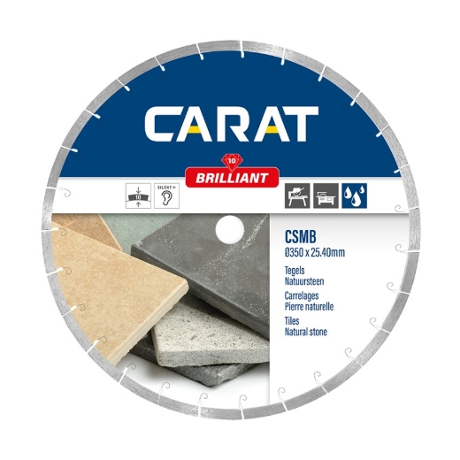 Afbeeldingen van Carat diamantschijf CSMB brilliant 250x25.4mm - tegels & natuursteen max. 35mm - CSMB2504D0