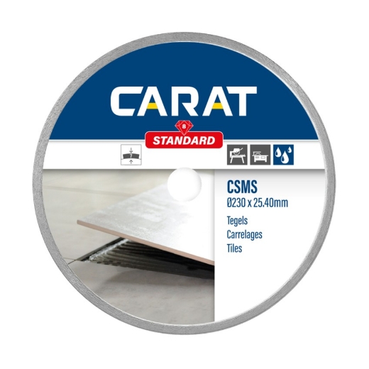 Afbeeldingen van Carat diamantschijf CSMS standaard 230x25.4mm - tegels - CSMS230400