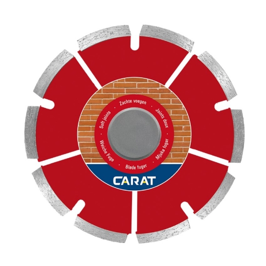 Afbeeldingen van Carat voegenfrees CTC premium 8x6x125x22.23mm - zachte voegen met zigzag segment- CTC12530Z8