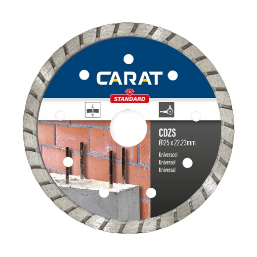 Afbeeldingen van Carat diamantschijf CDZS standaard 125x22.23mm - universeel gebruik - CDZS125300