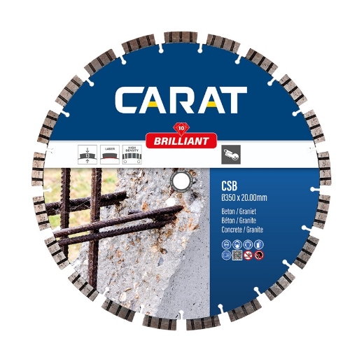 Afbeeldingen van Carat diamantschijf CSB brilliant 400x25.4mm - beton & graniet - CSB4004000