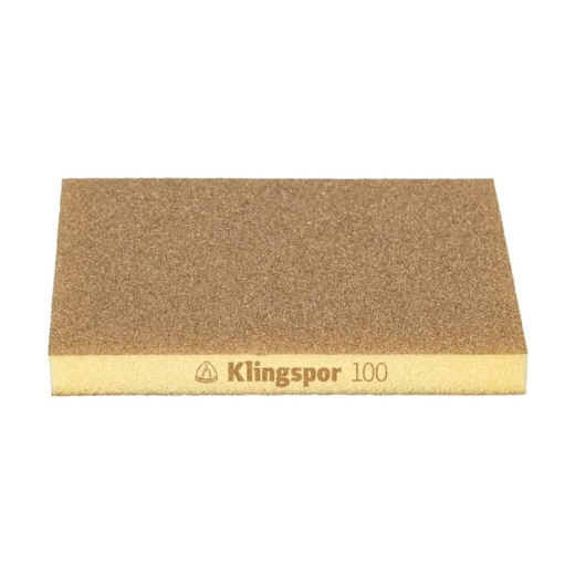 Klingspor SW 501 TR Handschuurblok/schuurspons 96x123x12.5mm, korrel 220, voor verf, lak, plamuur en hout - 353262