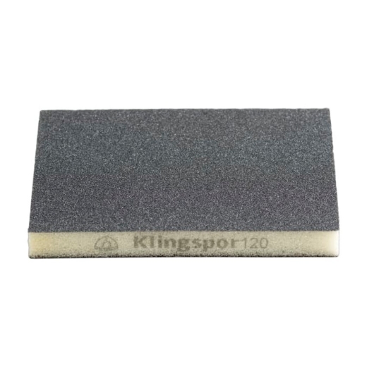 Klingspor SW 502 Handschuurblok/schuurspons 96x123x12.5mm, korrel 220, voor verf, lak, plamuur en kunststof - 244379