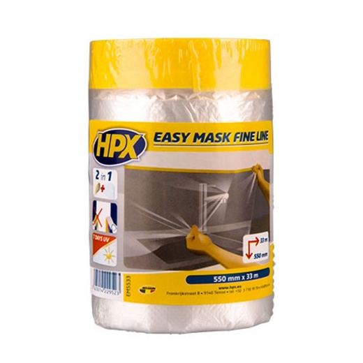 Afbeeldingen van HPX Easy mask fine line  - 550mm x 33m - EM5533