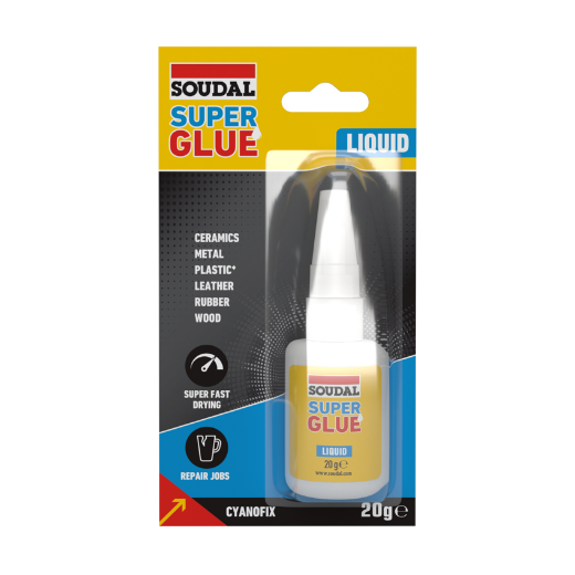Soudal Super glue secondenlijm, tube 20g - 101125