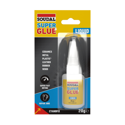 Afbeeldingen van Soudal Super glue secondenlijm, tube 20g - 101125