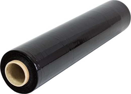 Wikkelfolie - Rekfolie zwart 50cm x 300m, 20 micron