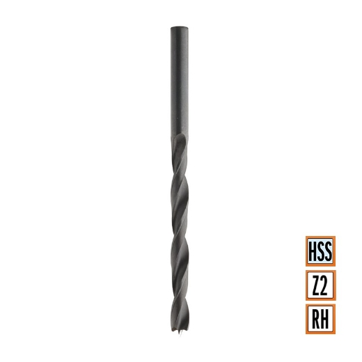 Afbeeldingen van CMT Spiraalboor D=5.5mm I=57mm LT=93mm S=5.5mm Z2 RH HSS - 516.055.51