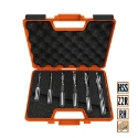 Afbeeldingen van CMT Set van 6 gespiraliseerde langgatboren S=13x50mm Z2 RH HSS - 160.001.00