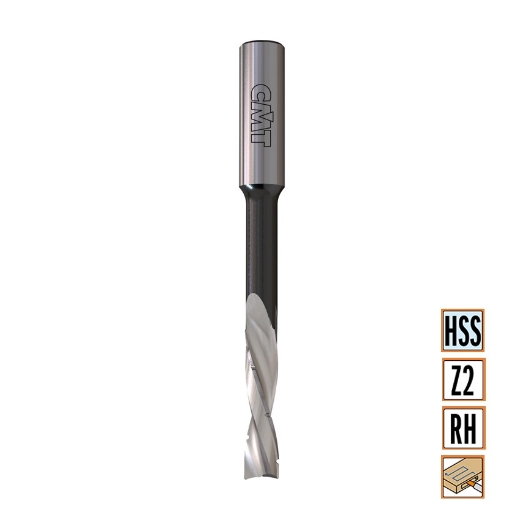 Afbeeldingen van CMT Gespiraliseerde langgatboor D=14mm I=100mm LT=160mm S=13x50mm Z2 RH HSS - 160.140.31