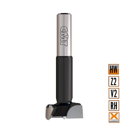 Afbeeldingen van CMT Cilinderkopboor D=20mm LT=70mm S=10x26mm Z2+V2 RH HW - 369.200.41