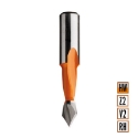 Afbeeldingen van CMT Spitse drevelboor D=6mm I=27mm LT=57.5mm S=10x26mm Z2 RH HW - 313.060.11