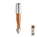 Afbeeldingen van CMT Spitse drevelboor D=5mm I=30mm LT=57.5mm S=10x20mm Z2 RH HW - 374.050.11