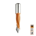 Afbeeldingen van CMT Spitse drevelboor D=5mm I=30mm LT=57.5mm S=10x20mm Z2 LH HW - 374.050.12