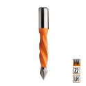 Afbeeldingen van CMT Spitse drevelboor D=10mm I=40mm LT=70mm S=10x20mm Z2 LH HW - 375.100.12